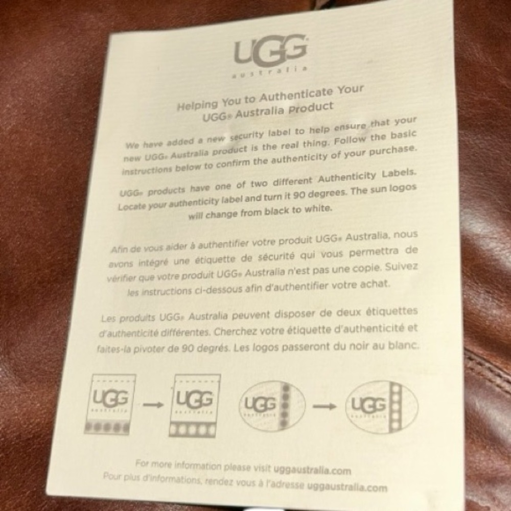 UGG Brown Heeled Boots with Braided Accent - Picture 11 of 16